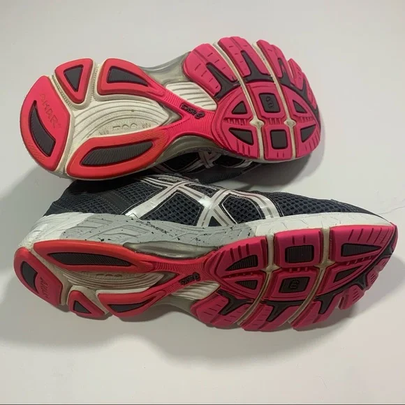 ASICS women’s 7 gray pink gel Phoenix running sneakers - Picture 6 of 9